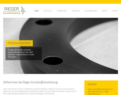 Screenshot Rieger Kunststoffverarbeitung